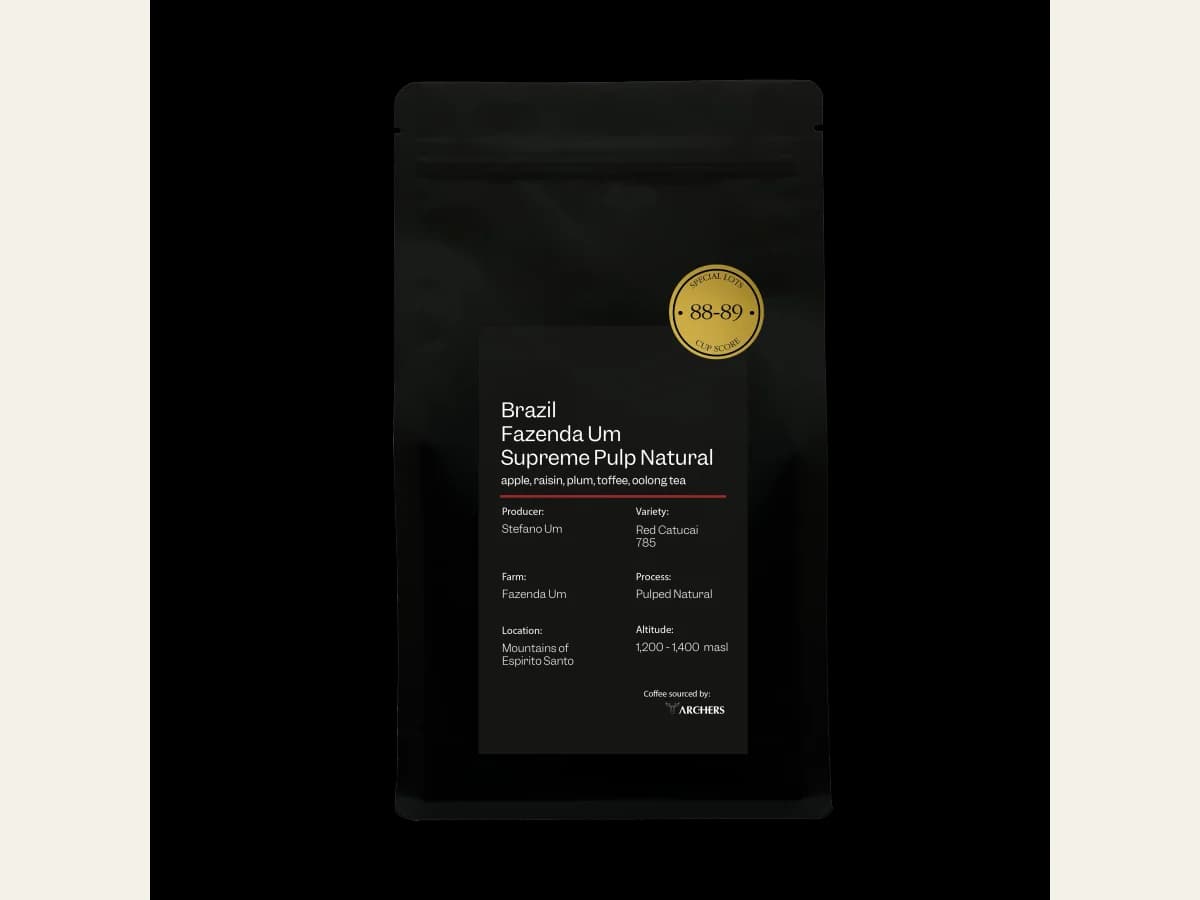 Brazil - Fazenda Um Supreme Pulp Natural coffee bag