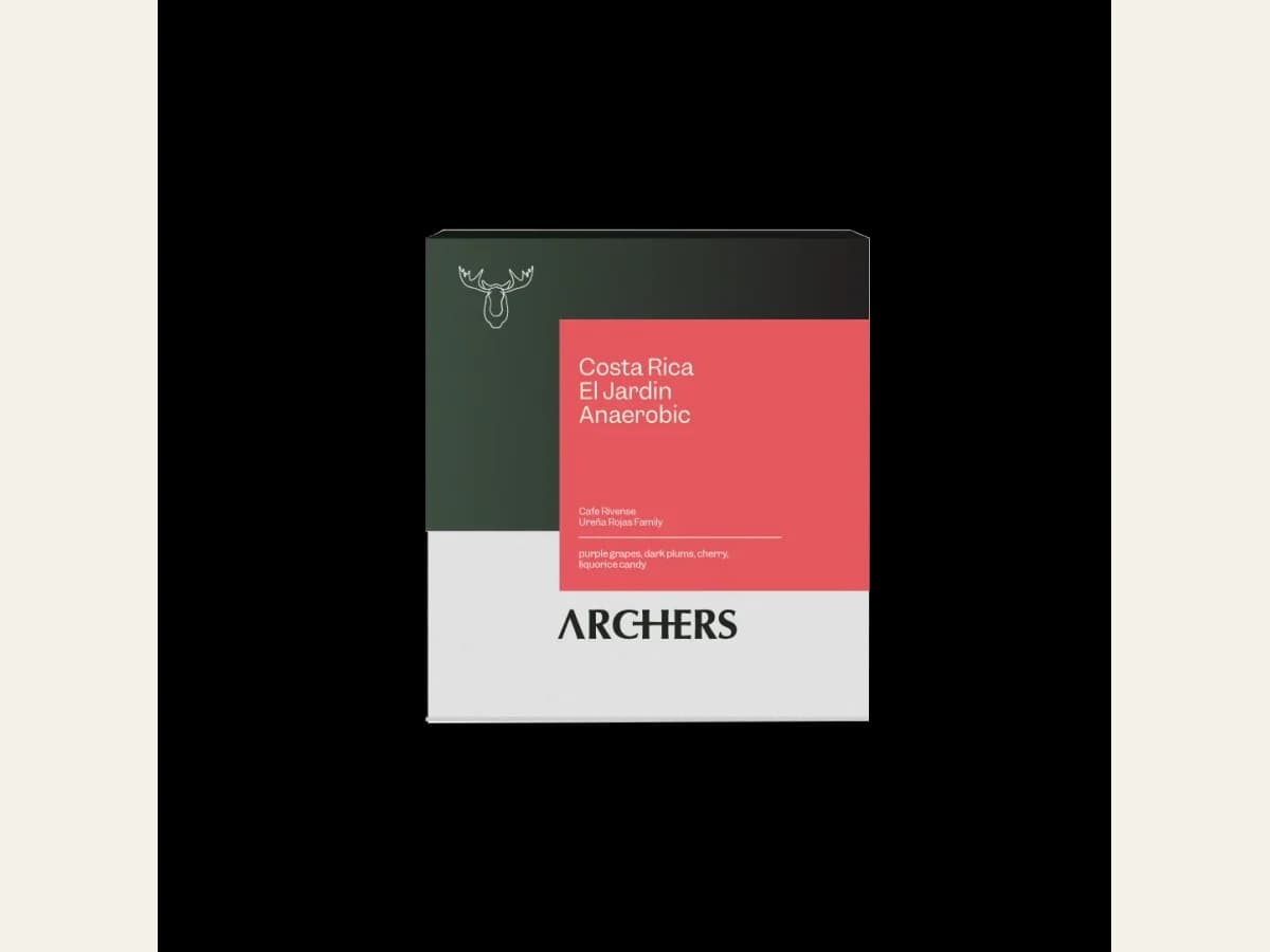 Archers Coffee Costa Rica - El Jardin, Anaerobic bag illustration