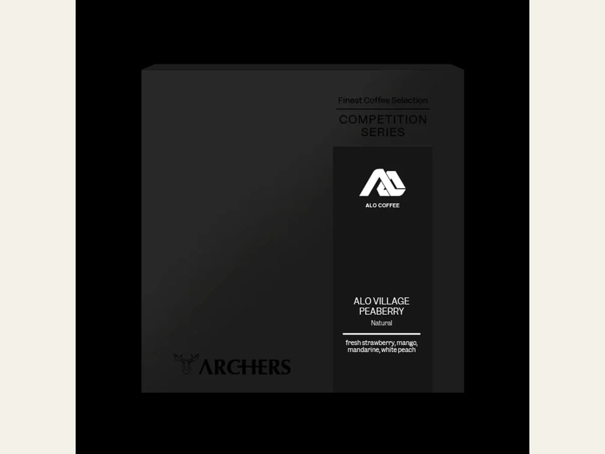 Archers Coffee Ethiopia - Alo Village, Natural Peaberry bag illustration