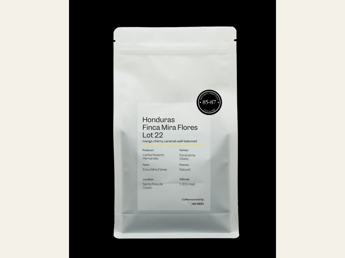 Archers Coffee Honduras - Finca Mira Flores Lot 22 bag illustration