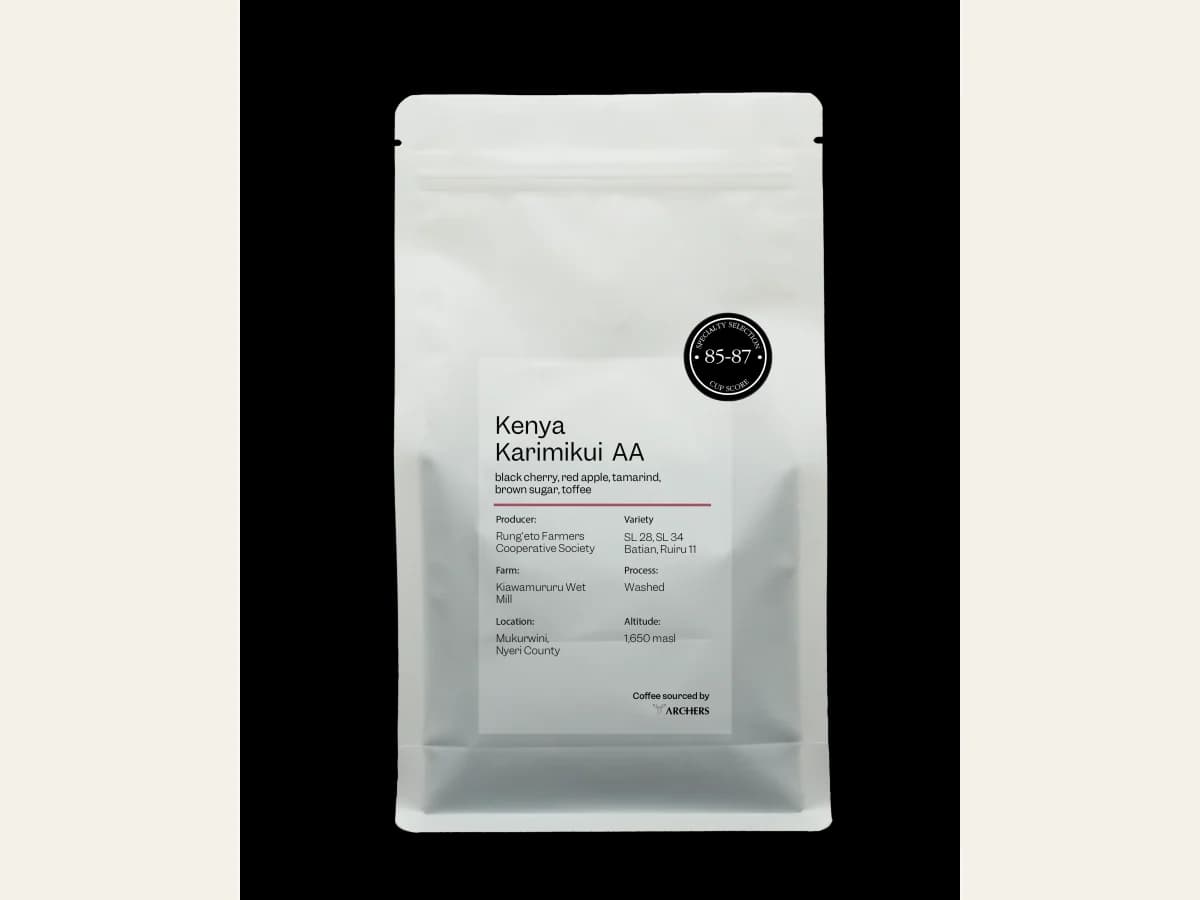 Archers Coffee Kenya - Karimikui AA bag illustration