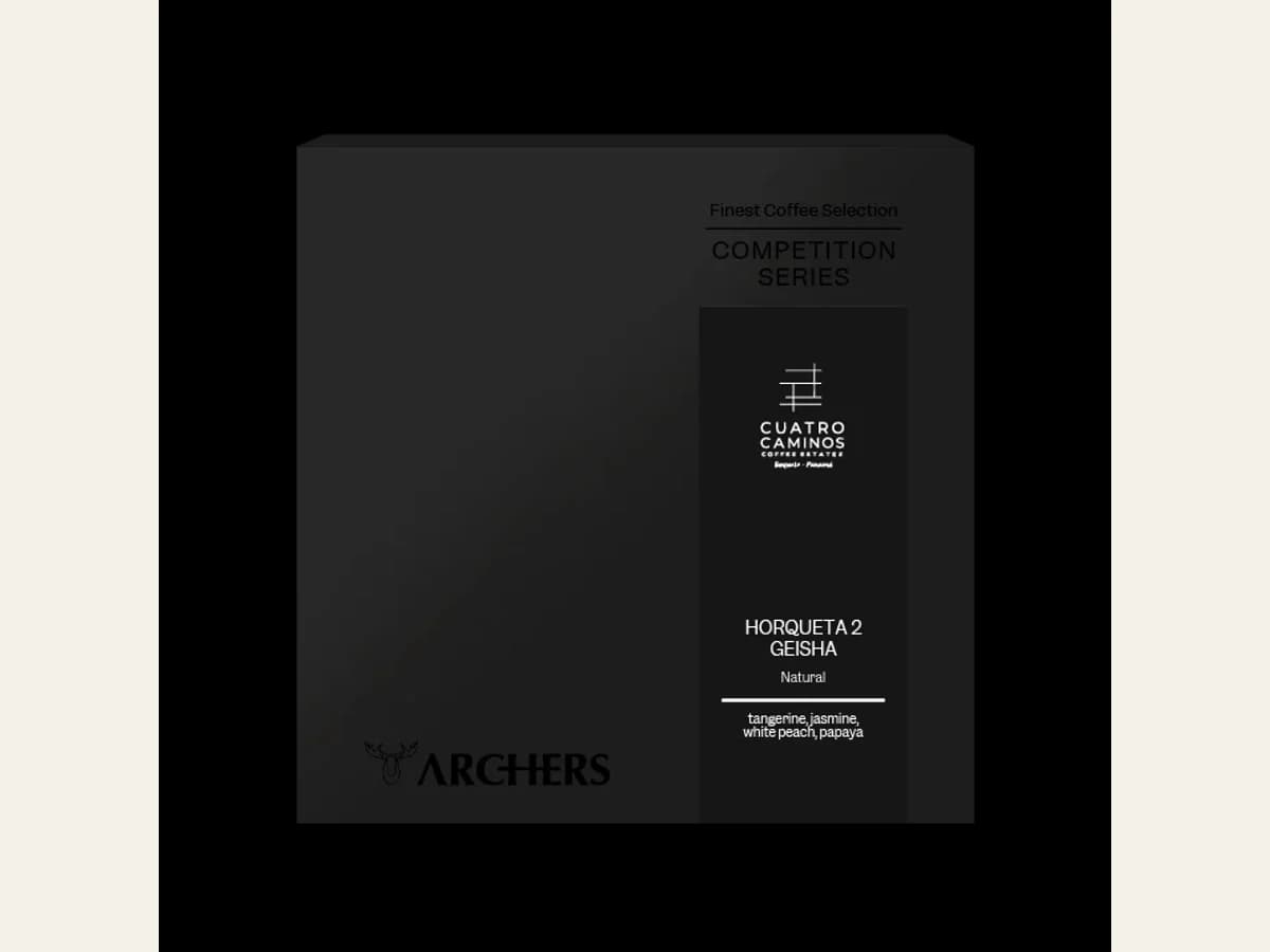 Archers Coffee Panama - Cuatro Caminos H2 Geisha Natural bag illustration