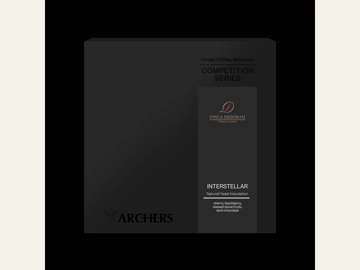 Archers Coffee Panama - Finca Deborah, Interstellar bag illustration