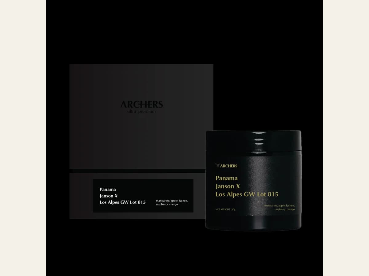 Archers Coffee Panama - Janson X Los Alpes GW Lot 815 bag illustration