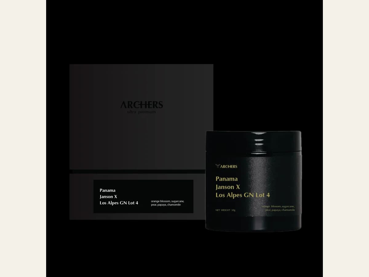 Archers Coffee Panama - Janson X Los Alpes GN Lot 4 bag illustration