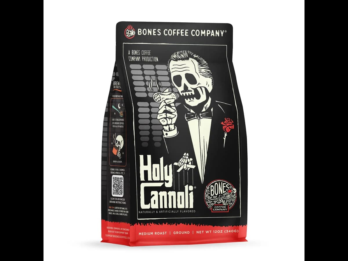 Bones Coffee Company Holy Cannoli coffee bag