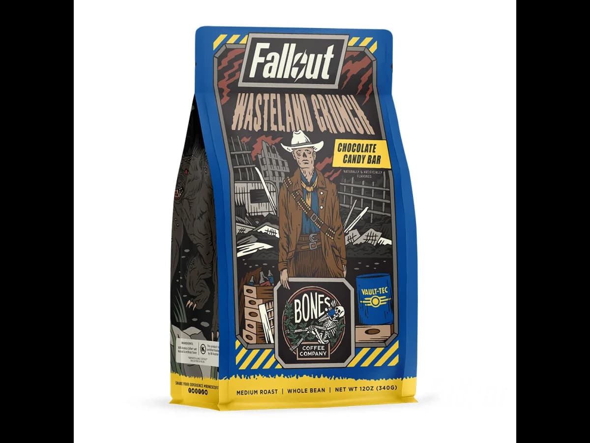 Bones Coffee Company Wasteland Crunch bag illustration