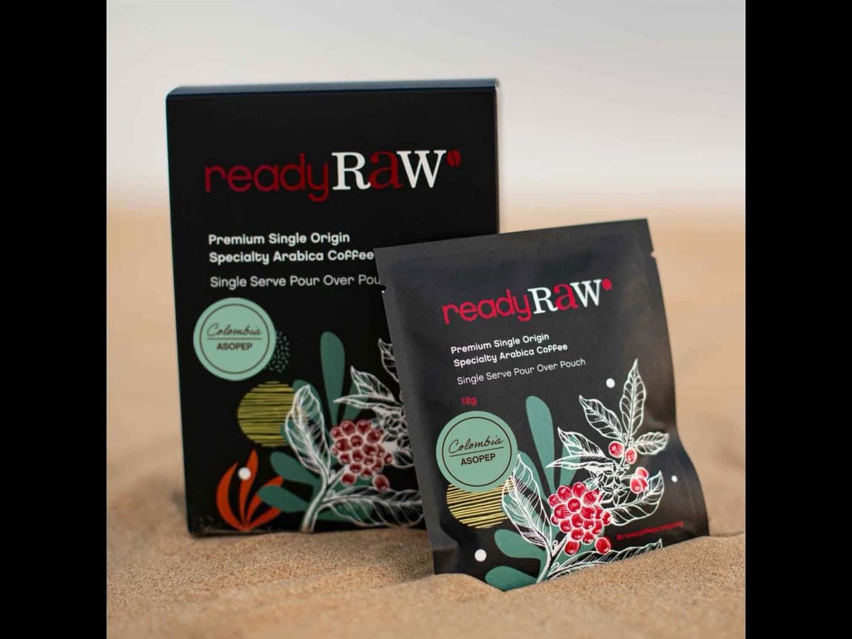 readyRAW Colombia ASOPEP coffee bag