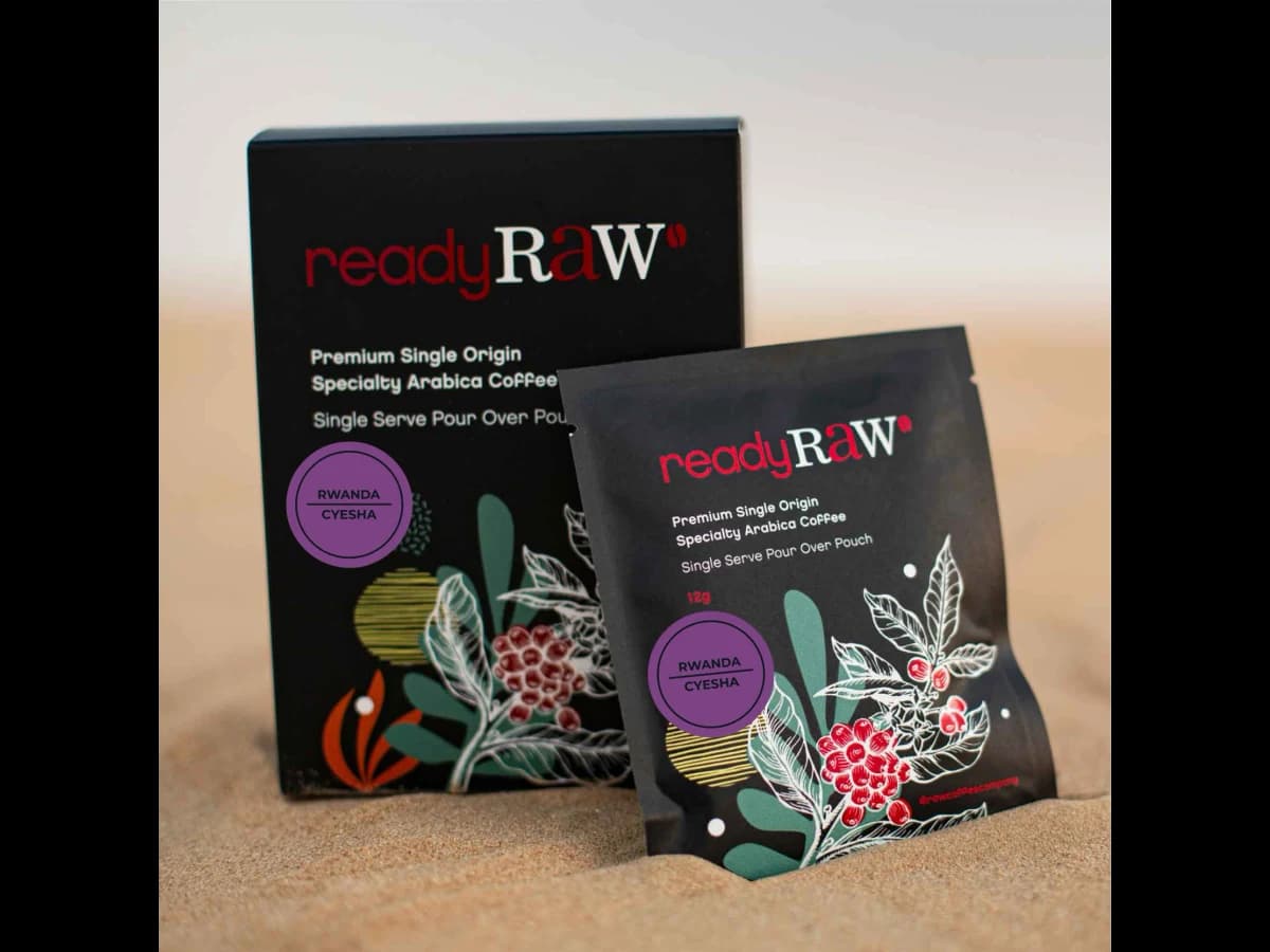 readyRAW Rwandan Cyesha coffee bag