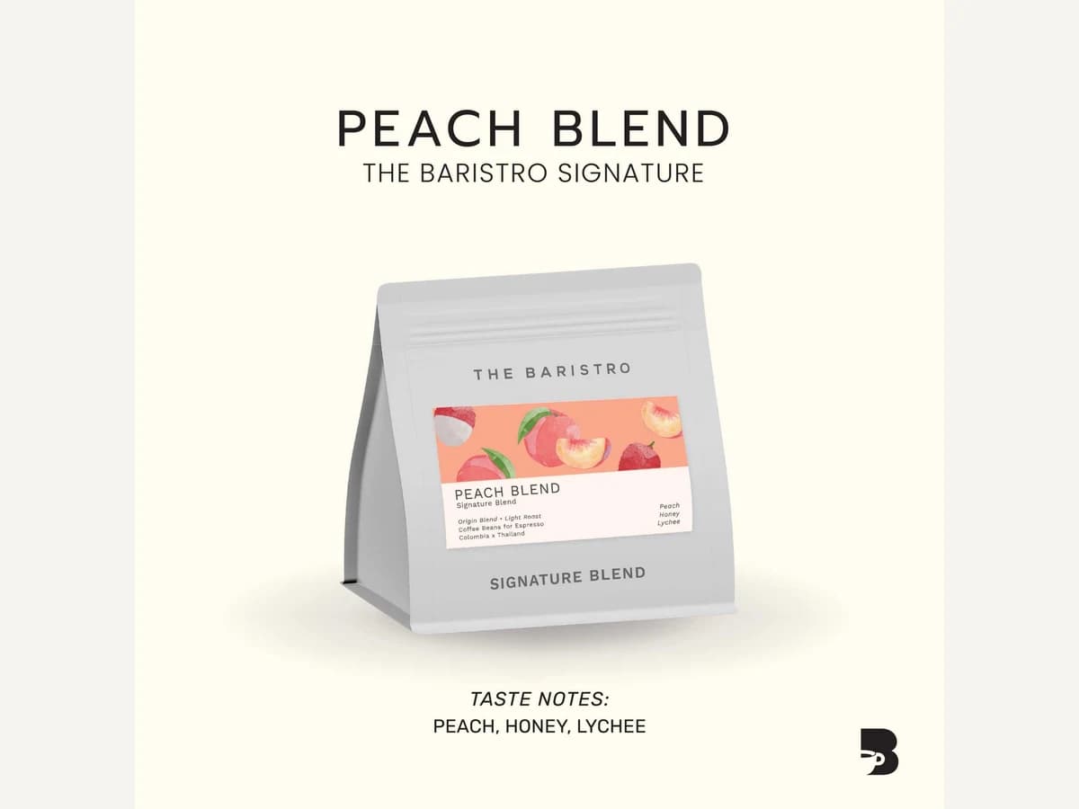 Peach Blend coffee bag