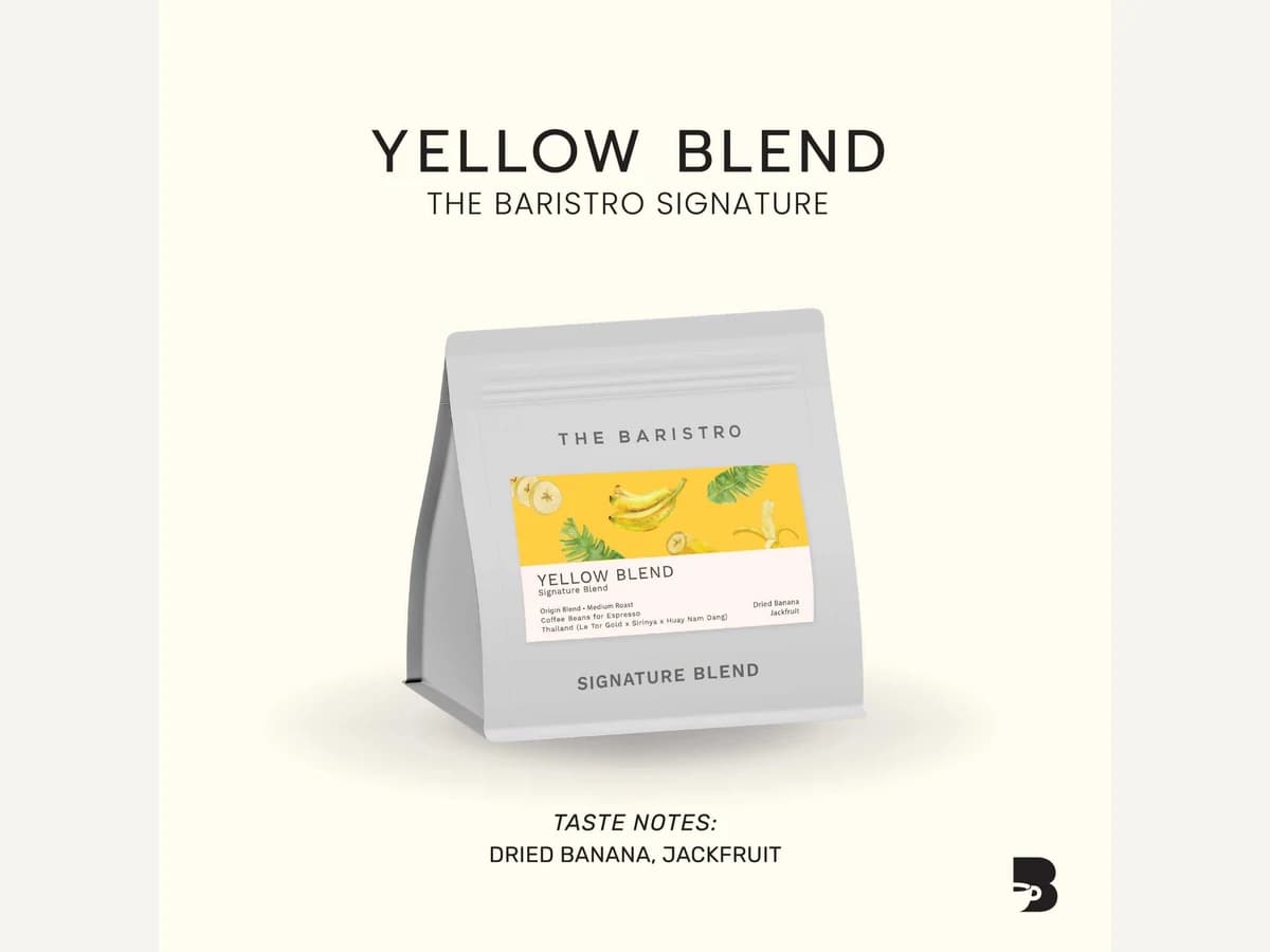 Yellow Blend coffee bag