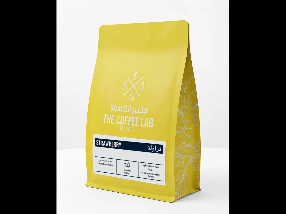 Strawberry coffee bag