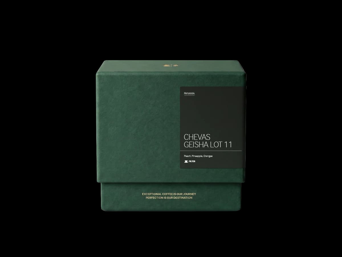 Chevas Geisha Lot 11 coffee bag