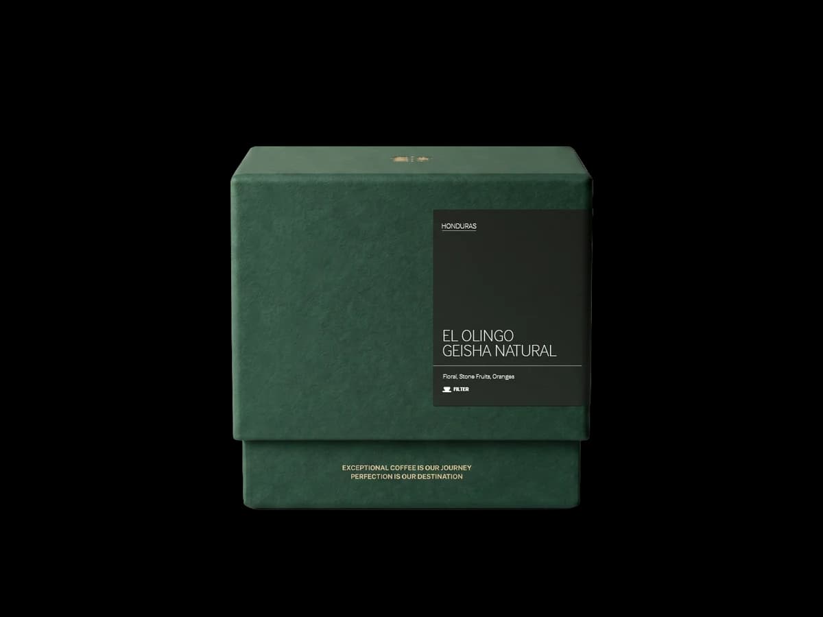 El Olingo Geisha Natural coffee bag
