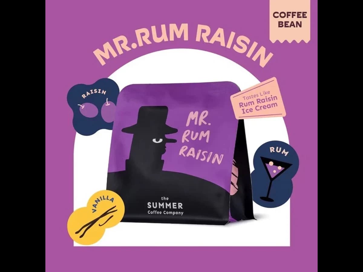 Mr. Rum Raisin coffee bag