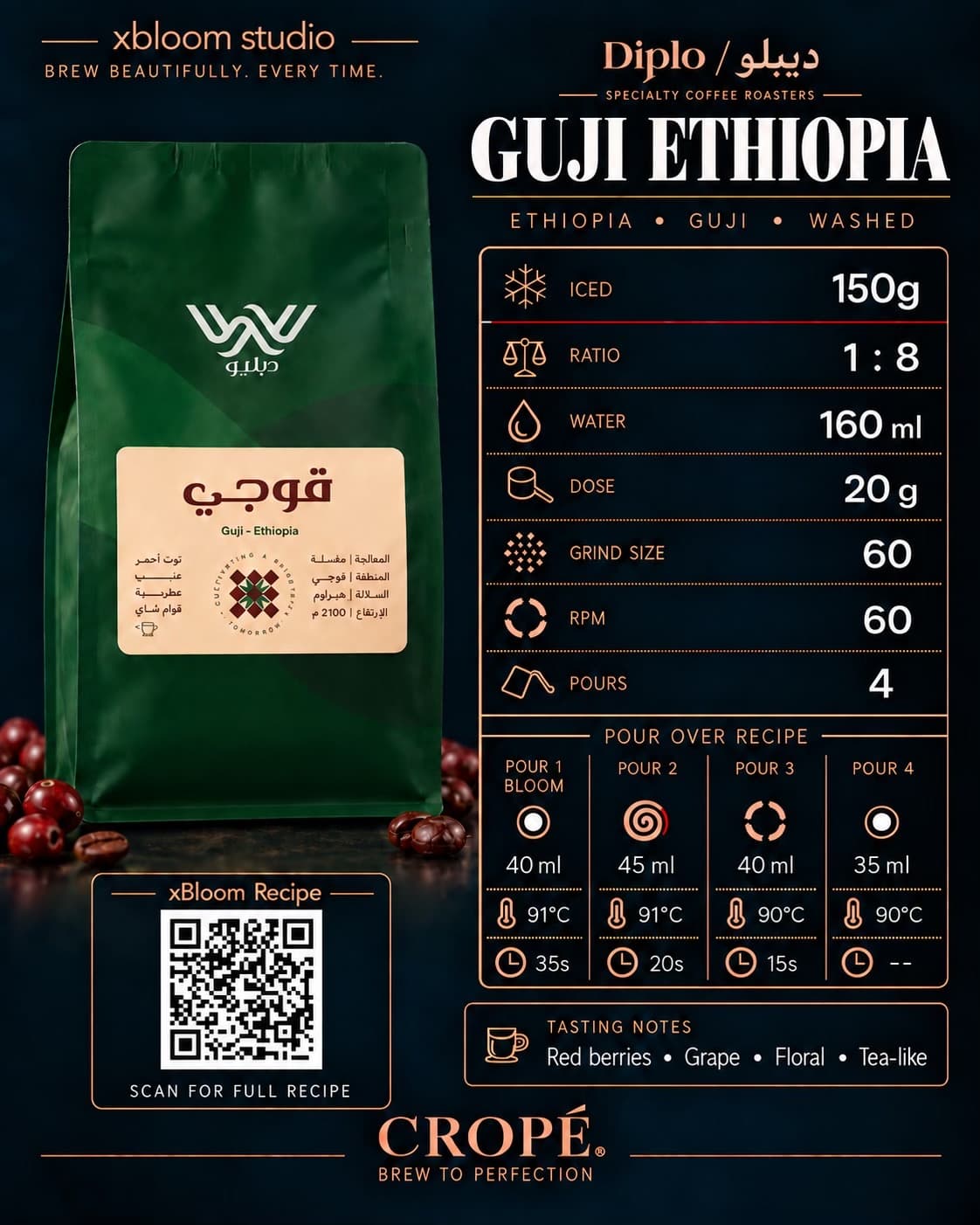 Diplo Guji Ethiopia bag illustration