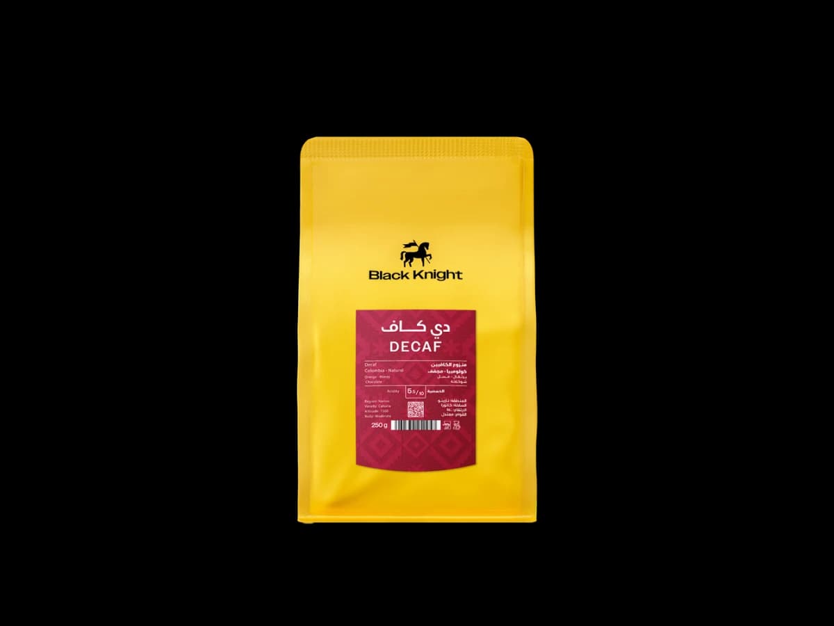 DeCaf coffee bag