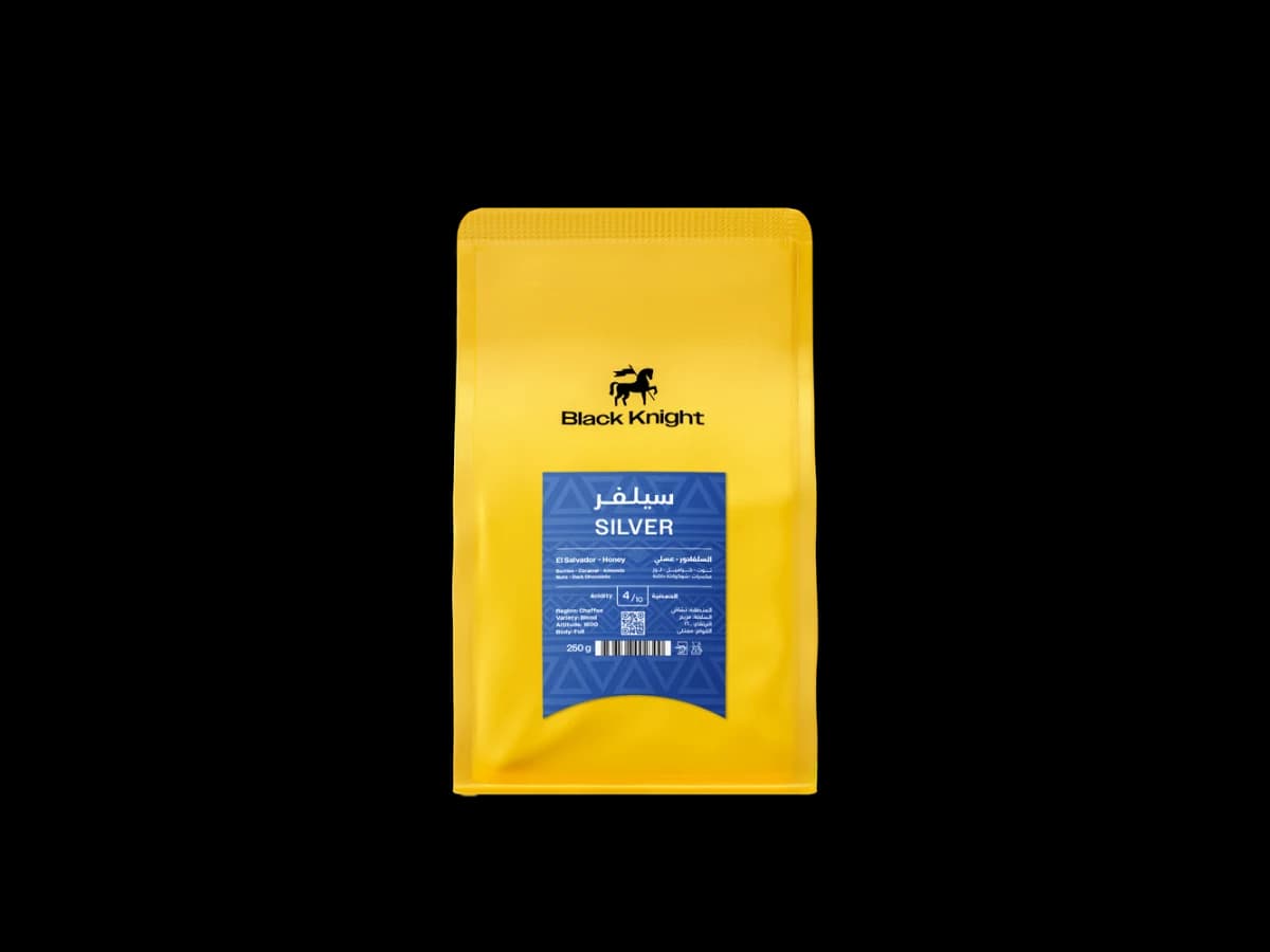 Silver coffee bag