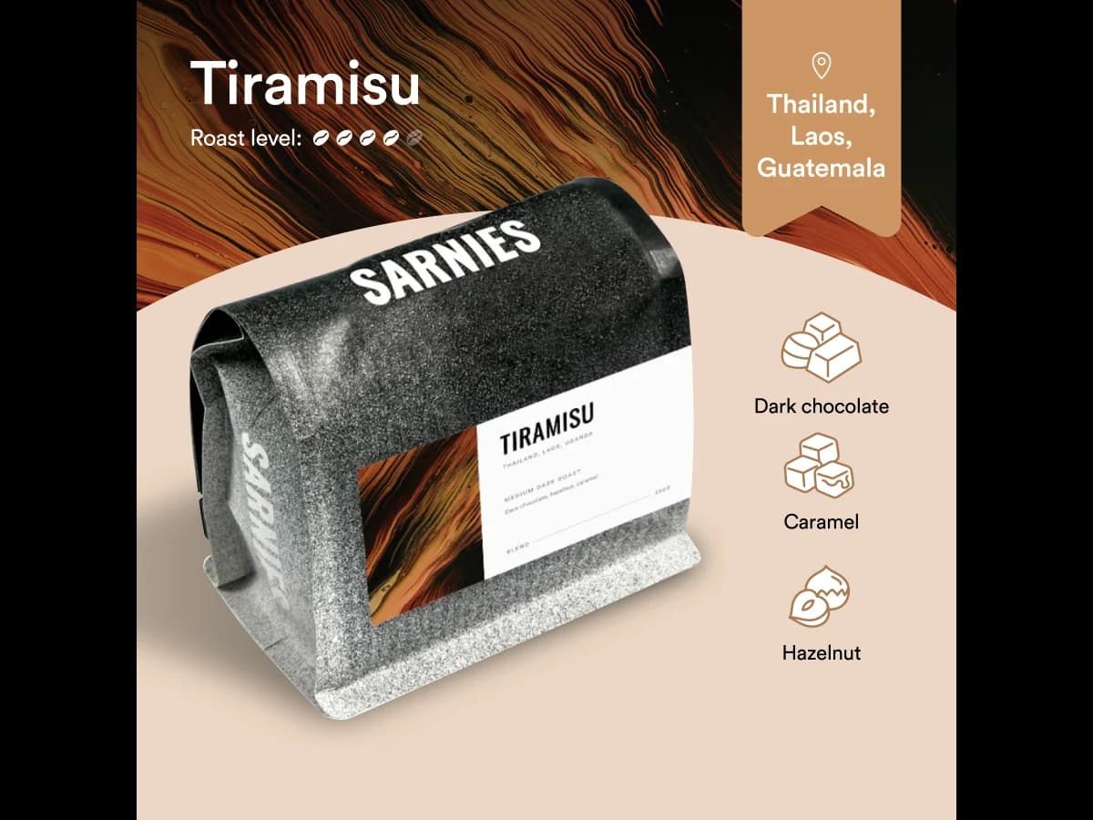 Tiramisu coffee bag