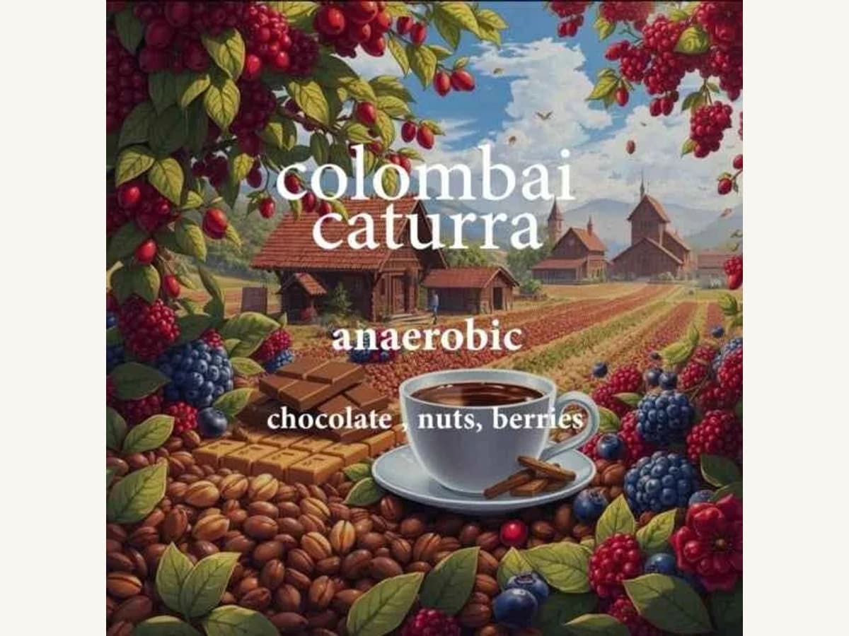 ALEZ Coffee Roaster Colombia Caturra bag illustration