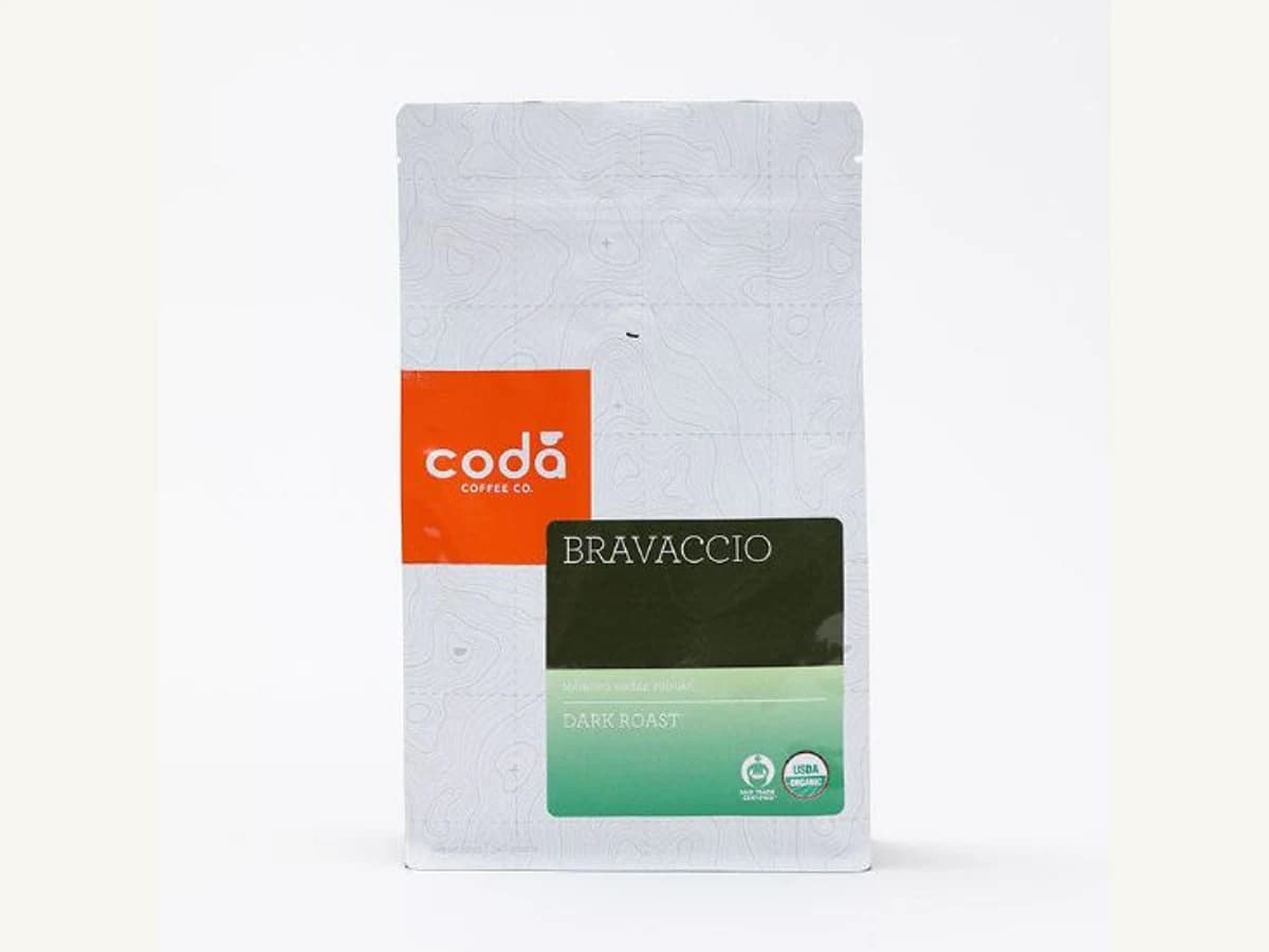Coda Coffee Company Bravaccio bag illustration