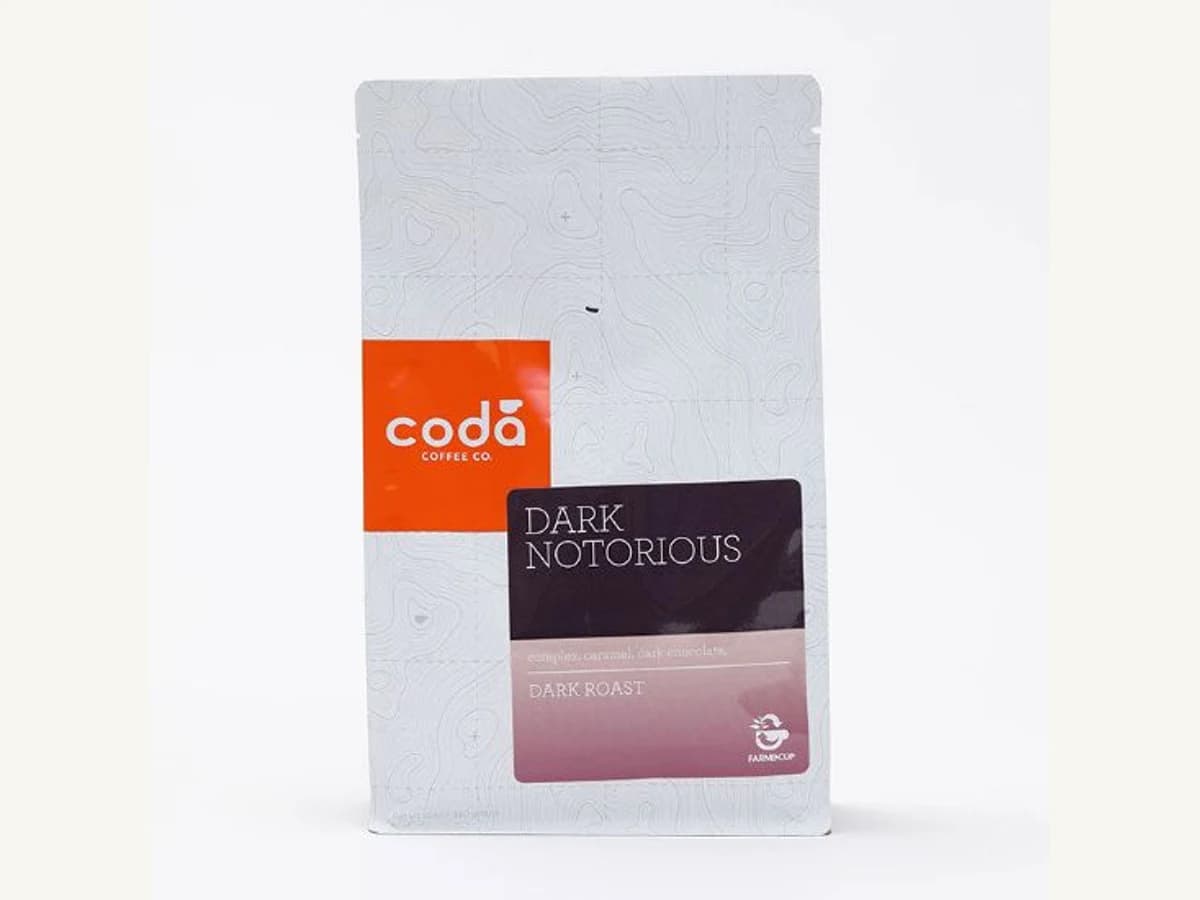 Coda Coffee Company Dark Notorious bag illustration