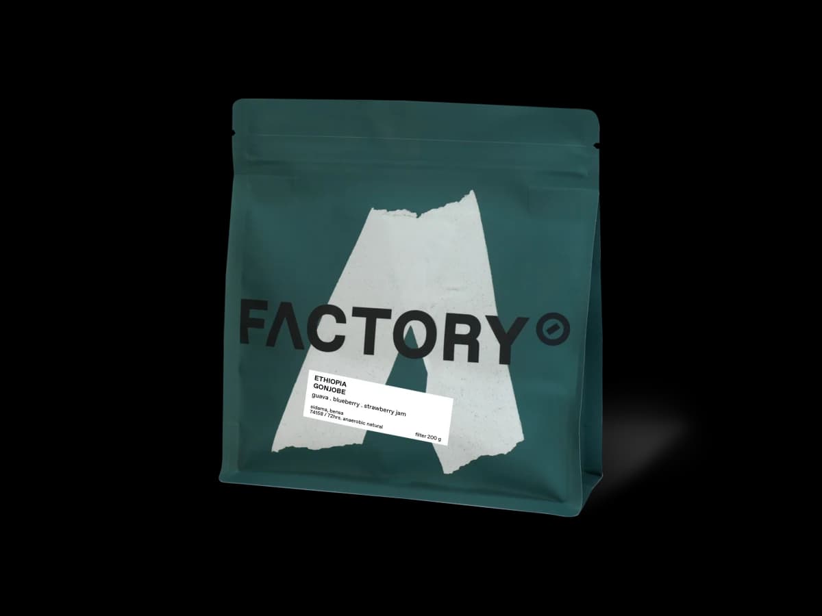 Factory Coffee Ethiopia, Bensa Gonjobe (74158) - Anaerobic Natural bag illustration
