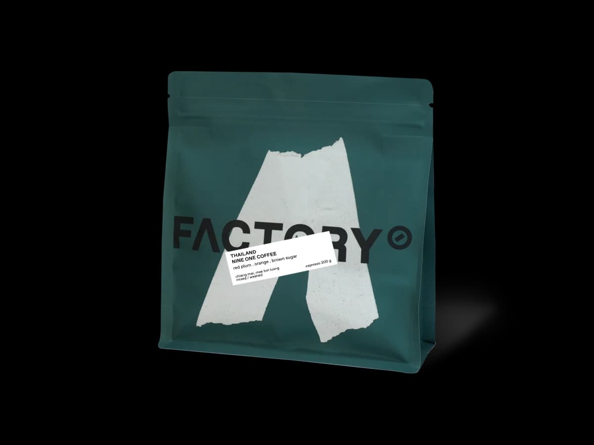 Factory Coffee Thailand, Nine One Coffee - Washed bag illustration