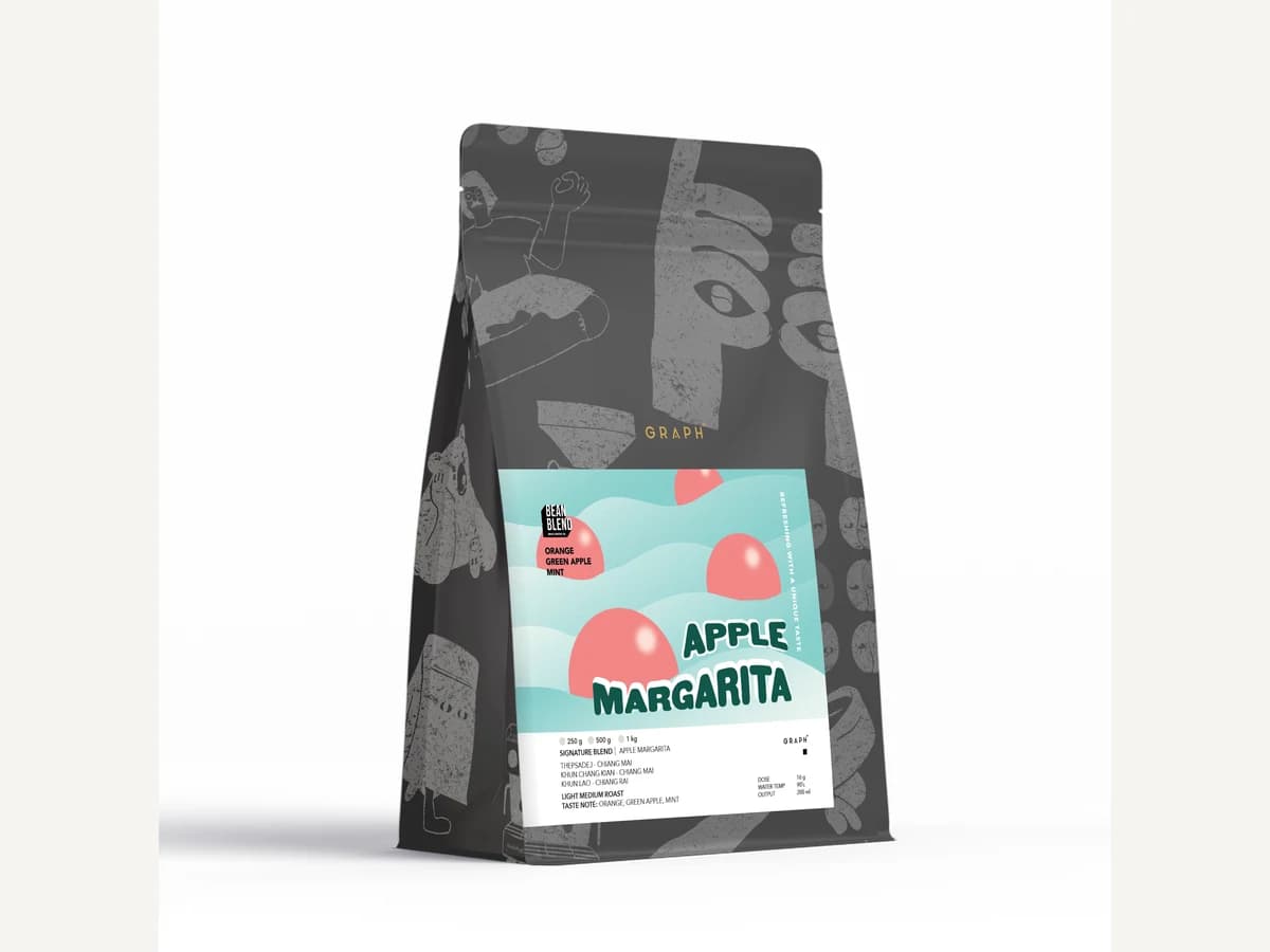 Graph Coffee Co. Apple Margarita bag illustration