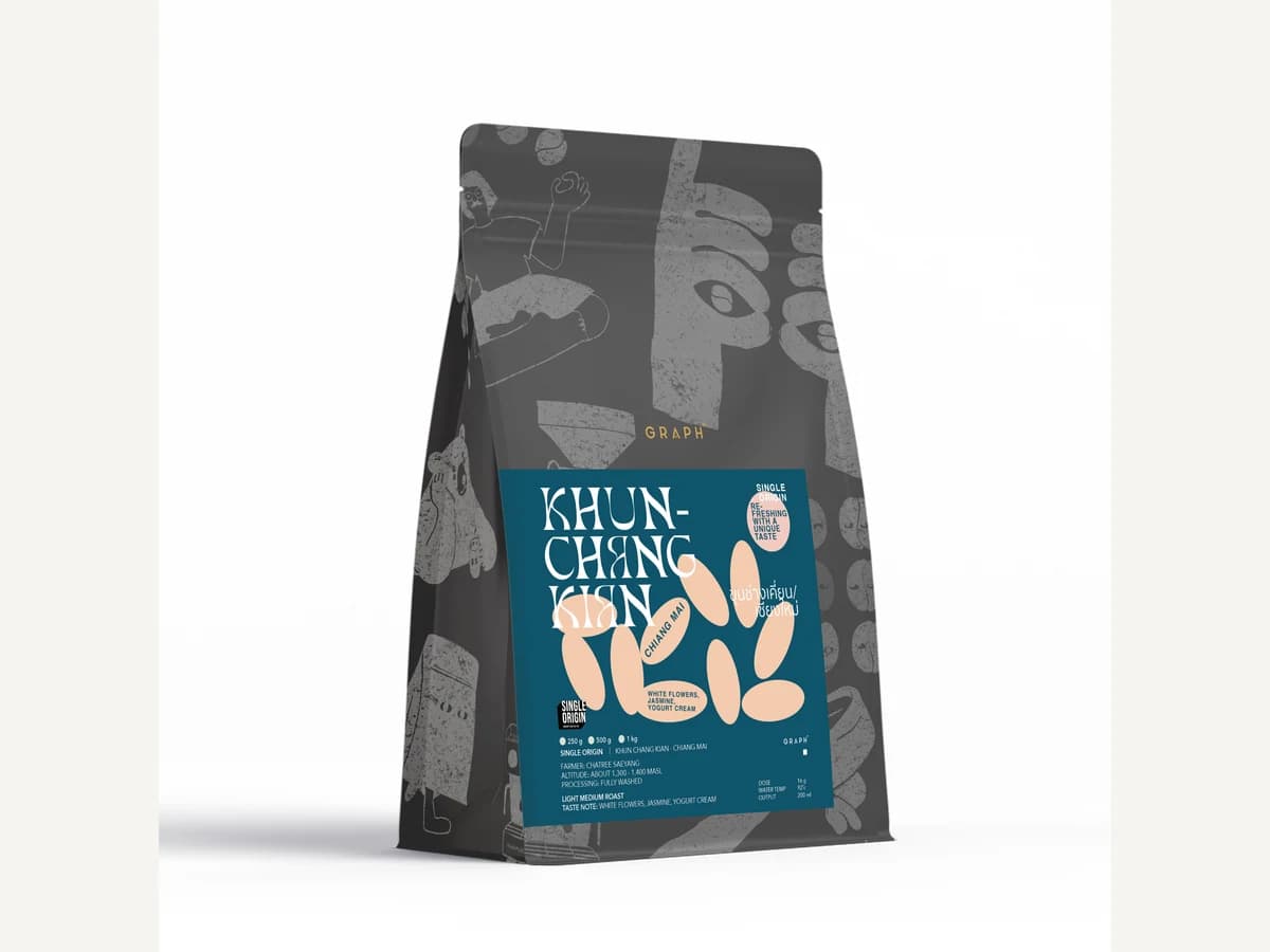 Graph Coffee Co. Khun Chang Kian bag illustration