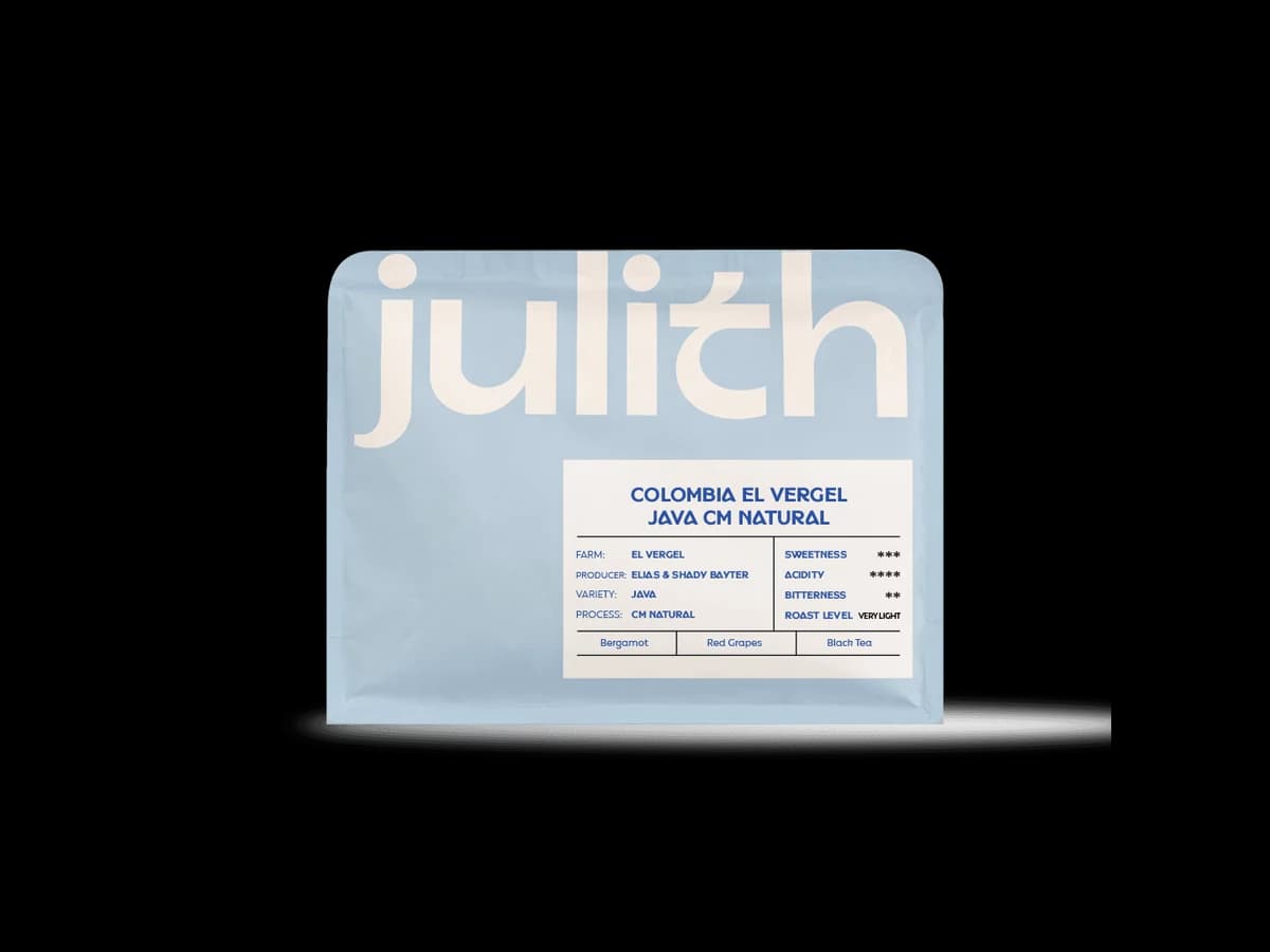 Julith Coffee & Roastery Colombia El Vergel Java CM Natural bag illustration