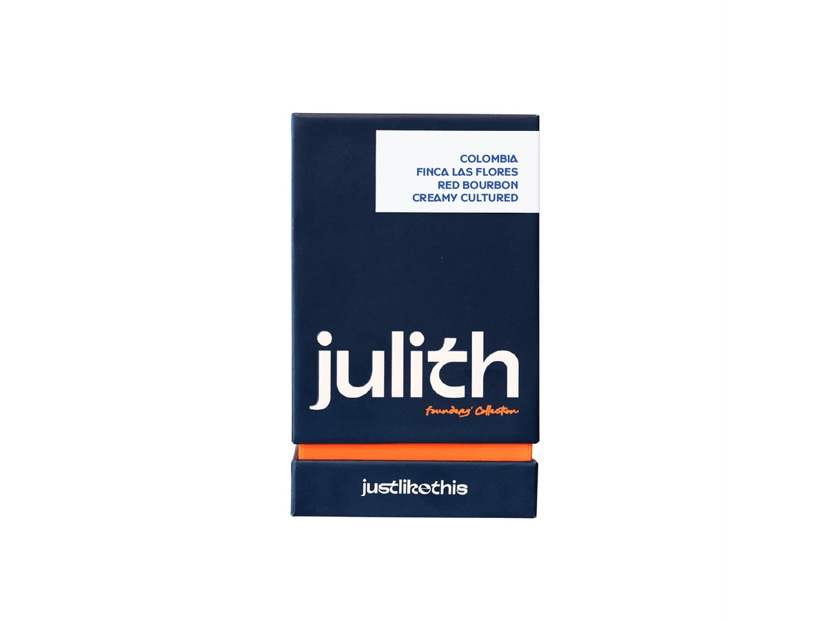 Julith Coffee & Roastery Colombia Finca Las Flores Red Bourbon Creamy Cultured bag illustration