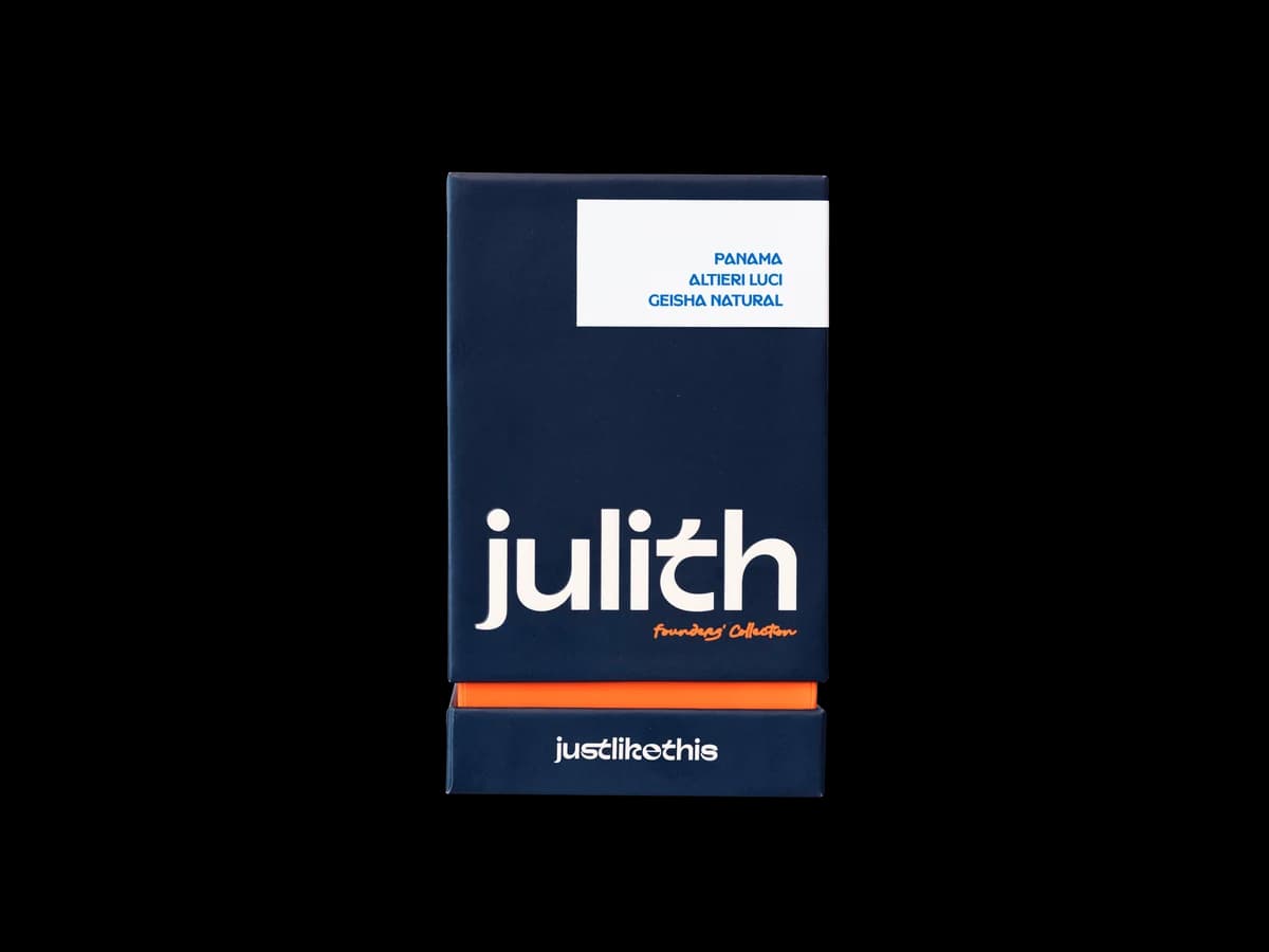 Julith Coffee & Roastery Panama Altieri Luci Geisha Natural bag illustration