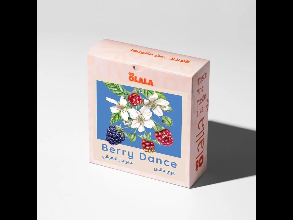 ÖLALA Coffee Roastery Berry Dance Colombia bag illustration