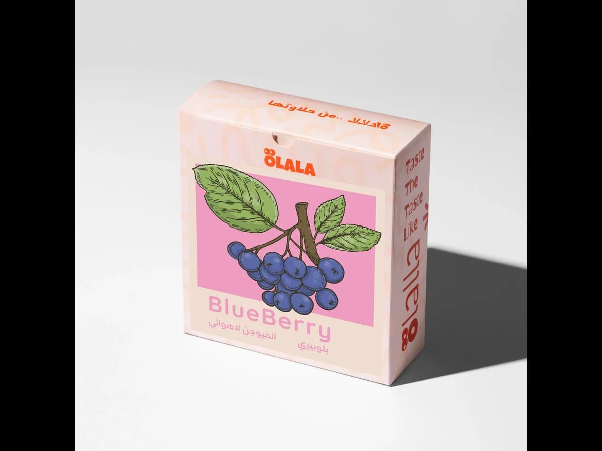ÖLALA Coffee Roastery Blueberry Infusion bag illustration