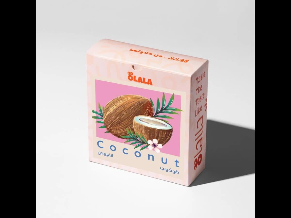 ÖLALA Coffee Roastery Coconut bag illustration