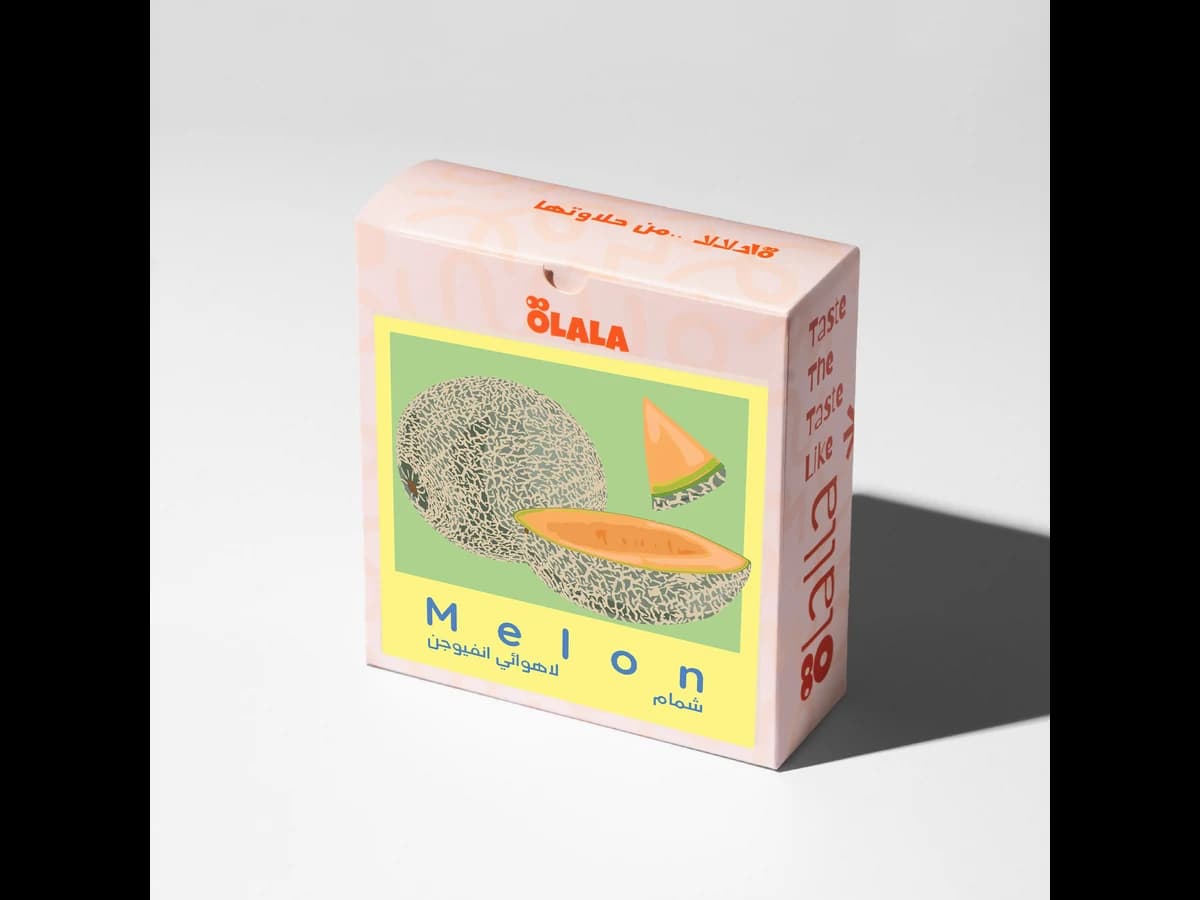 ÖLALA Coffee Roastery Melon bag illustration