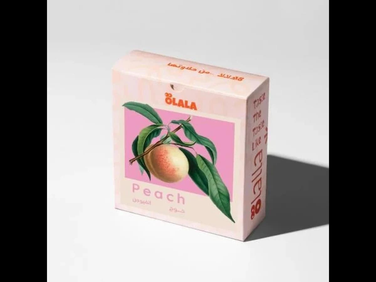ÖLALA Coffee Roastery Peach Infusion bag illustration