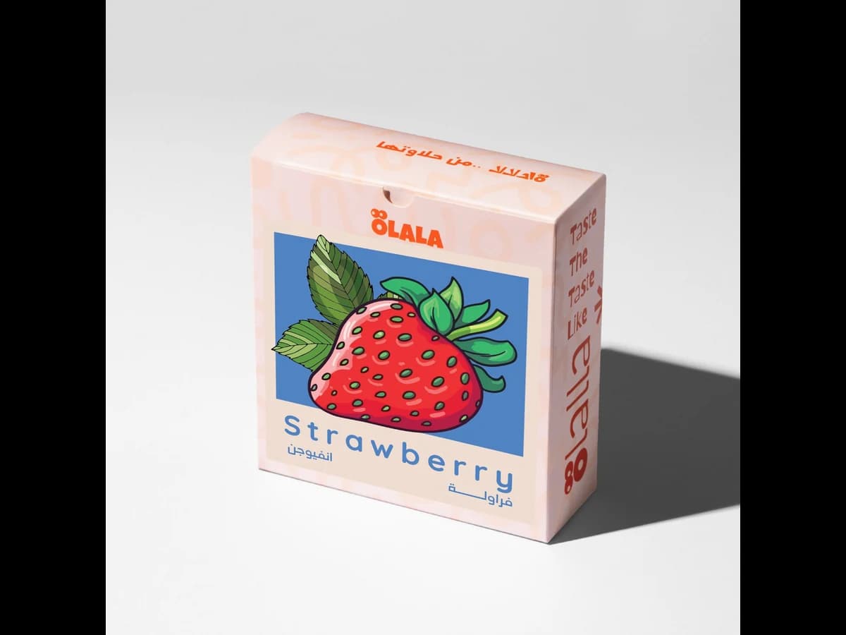ÖLALA Coffee Roastery Strawberry bag illustration