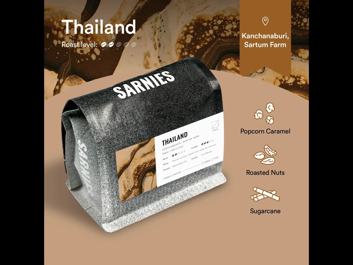 Sarnies Sartum Farm Fine Robusta bag illustration