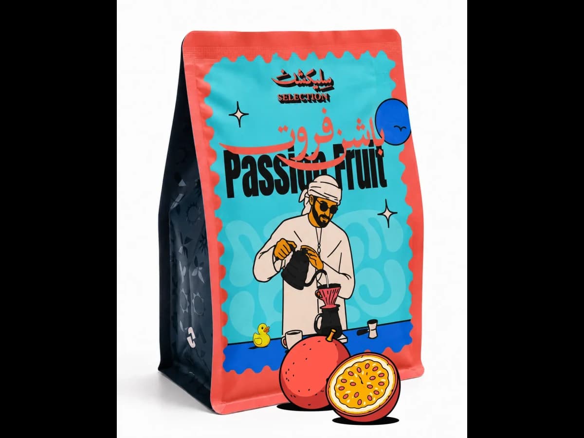 Selection Roastery Passion Fruit bag illustration