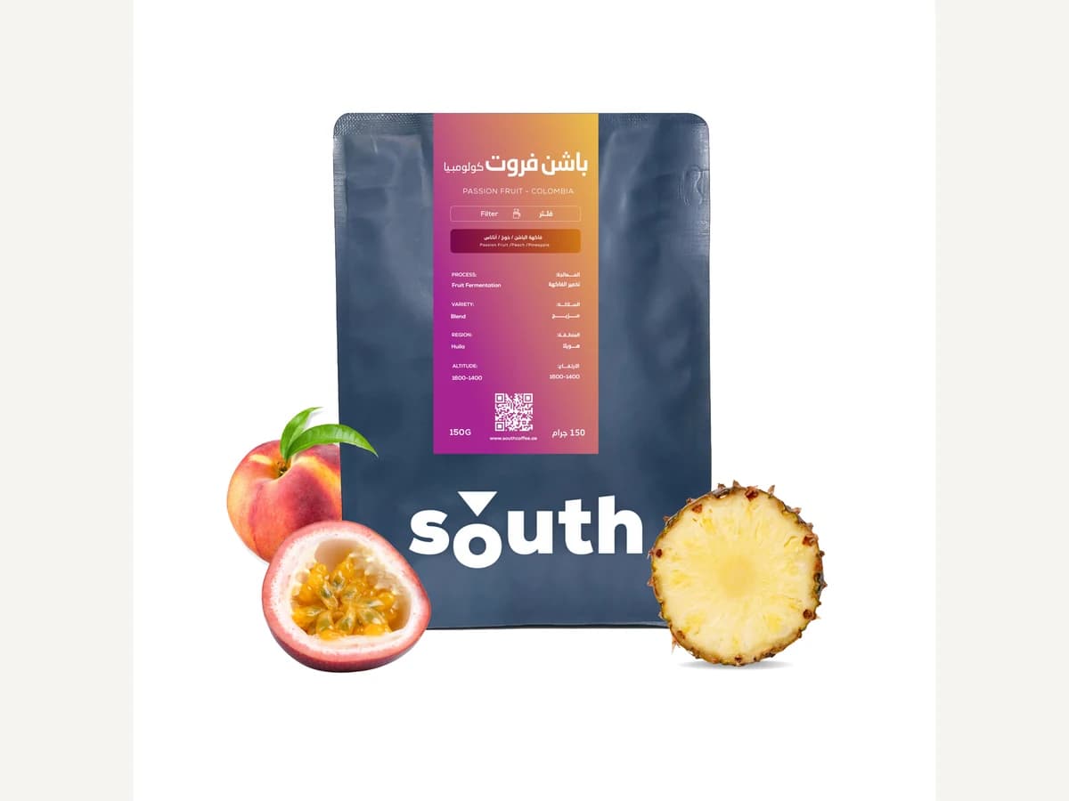 South Coffee Passion Fruit — Colombia bag illustration