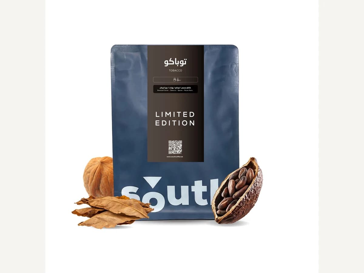 South Coffee Tobacco bag illustration