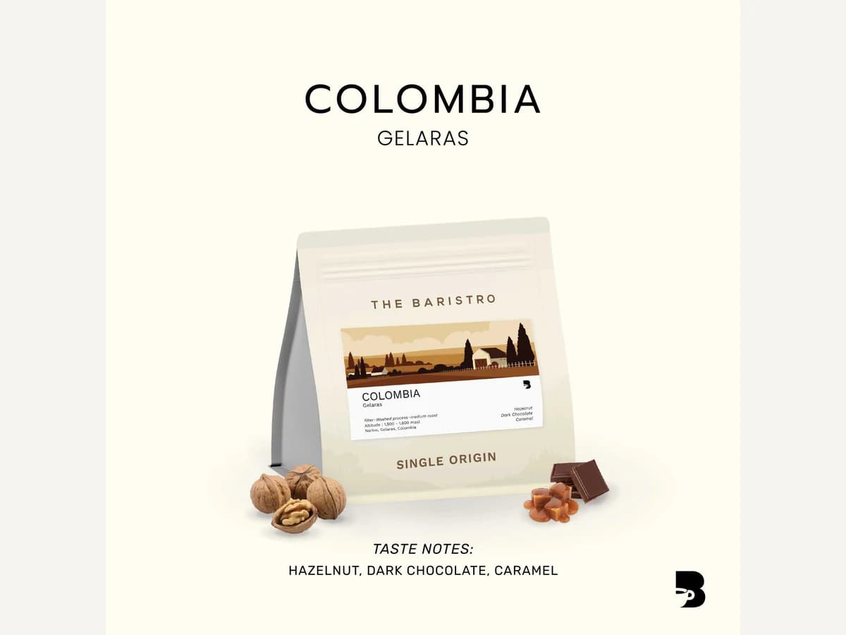 The Baristro Colombia Gelaras bag illustration