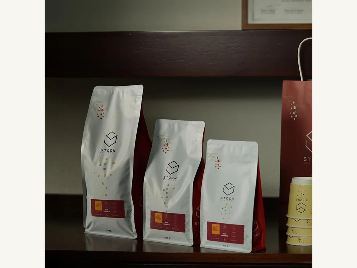 Stock Coffee Roaster Ethiopia Hamasho bag illustration
